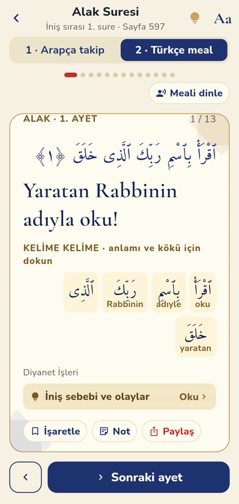 Kelime anlamları