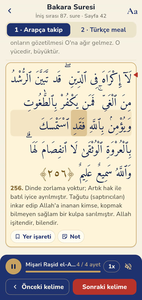 Kelime kelime takip